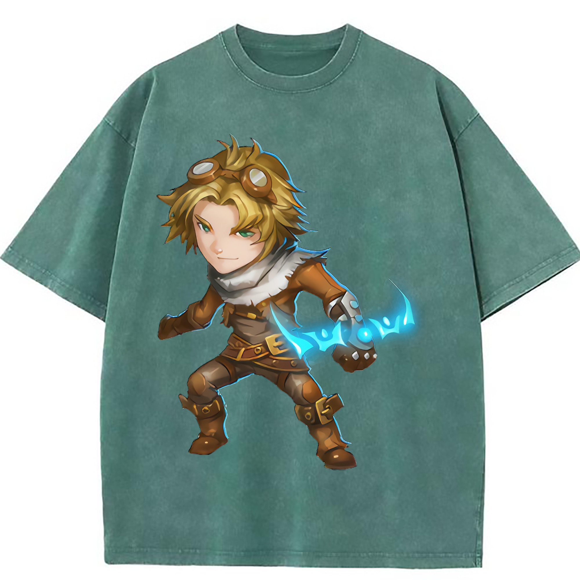 （画像用） リーグ・オブ・レジェンド League of Legends LOL 綿100% ヴィンテージ風 半袖Tシャツ（フロントプリント）